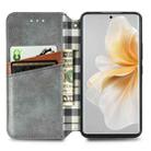 For TCL 50 5G Cubic Grid Pressed Magnetic Leather Phone Case(Gray) - 3