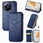 For TCL 50 Pro NxtPaper Cubic Grid Pressed Magnetic Leather Phone Case(Blue) - 1