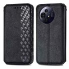 For TCL 50 Pro NxtPaper Cubic Grid Pressed Magnetic Leather Phone Case(Black) - 2