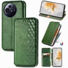 For TCL 50 Pro NxtPaper Cubic Grid Pressed Magnetic Leather Phone Case(Green) - 1