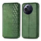 For TCL 50 Pro NxtPaper Cubic Grid Pressed Magnetic Leather Phone Case(Green) - 2