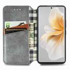 For TCL 50 Pro NxtPaper Cubic Grid Pressed Magnetic Leather Phone Case(Gray) - 3