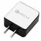 1USB QC 3.0 Wire Drawing Quick Charger US Plug(white) - 1