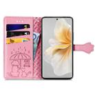 For TCL 50 Pro NxtPaper Cat and Dog Embossed Leather Phone Case(Pink) - 3