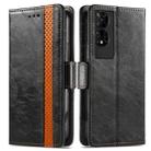 For TCL 50 5G CaseNeo Splicing Dual Magnetic Buckle Leather Phone Case(Black) - 2