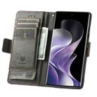 For TCL 50 Pro NxtPaper CaseNeo Splicing Dual Magnetic Buckle Leather Phone Case(Gray) - 3