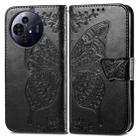 For TCL 50 Pro NxtPaper Butterfly Love Flower Embossed Leather Phone Case(Black) - 2