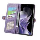 For Xiaomi Redmi Note 14 Pro+ 5G Geometric Zipper Wallet Side Buckle Leather Phone Case(Purple) - 3