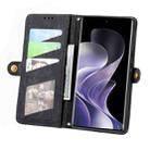 For Xiaomi Redmi Note 14 Pro+ 5G Geometric Zipper Wallet Side Buckle Leather Phone Case(Black) - 3