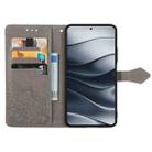 For Xiaomi Redmi Note 14 5G Mandala Flower Embossed Leather Phone Case(Gray) - 3