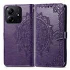 For Xiaomi Redmi Note 14 5G Mandala Flower Embossed Leather Phone Case(Purple) - 2