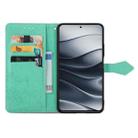 For Xiaomi Redmi Note 14 5G Mandala Flower Embossed Leather Phone Case(Green) - 3