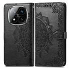 For Xiaomi Redmi Note 14 Pro 5G Mandala Flower Embossed Leather Phone Case(Black) - 2
