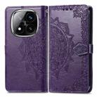 For Xiaomi Redmi Note 14 Pro+ 5G Mandala Flower Embossed Leather Phone Case(Purple) - 2
