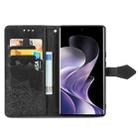 For Xiaomi Redmi Note 14 Pro+ 5G Mandala Flower Embossed Leather Phone Case(Black) - 3