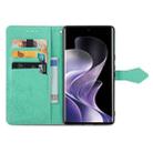 For Xiaomi Redmi Note 14 Pro+ 5G Mandala Flower Embossed Leather Phone Case(Green) - 3