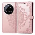 For Xiaomi 15 Ultra Mandala Flower Embossed Leather Phone Case(Rose Gold) - 2