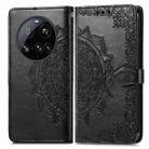 For Xiaomi 15 Ultra Mandala Flower Embossed Leather Phone Case(Black) - 2