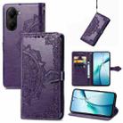 For Xiaomi Poco X7 Pro Mandala Flower Embossed Leather Phone Case(Purple) - 1