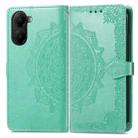 For Xiaomi Poco X7 Pro Mandala Flower Embossed Leather Phone Case(Green) - 2
