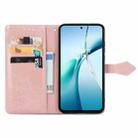 For Redmi Turbo 4 Mandala Flower Embossed Leather Phone Case(Rose Gold) - 3