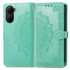 For Redmi Turbo 4 Mandala Flower Embossed Leather Phone Case(Green) - 2