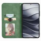 For Xiaomi Redmi Note 14 5G Retro Skin Feel Magnetic Flip Leather Phone Case(Green) - 3