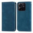 For Xiaomi Redmi Note 14 5G Retro Skin Feel Magnetic Flip Leather Phone Case(Blue) - 2