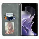 For Xiaomi Redmi Note 14 Pro 5G Retro Skin Feel Magnetic Flip Leather Phone Case(Gray) - 3