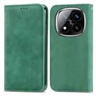 For Xiaomi Redmi Note 14 Pro+ 5G Retro Skin Feel Magnetic Flip Leather Phone Case(Green) - 2