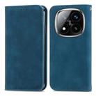 For Xiaomi Redmi Note 14 Pro+ 5G Retro Skin Feel Magnetic Flip Leather Phone Case(Blue) - 2