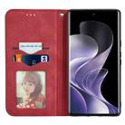 For Xiaomi Redmi Note 14 Pro+ 5G Retro Skin Feel Magnetic Flip Leather Phone Case(Red) - 3
