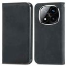 For Xiaomi Redmi Note 14 Pro+ 5G Retro Skin Feel Magnetic Flip Leather Phone Case(Black) - 2