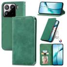 For Xiaomi 15 Retro Skin Feel Magnetic Flip Leather Phone Case(Green) - 1