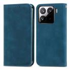 For Xiaomi 15 Pro Retro Skin Feel Magnetic Flip Leather Phone Case(Blue) - 2