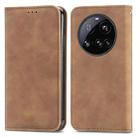 For Xiaomi 15 Ultra Retro Skin Feel Magnetic Flip Leather Phone Case(Brown) - 2