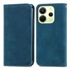 For Redmi Note 14 4G 164.84mm Retro Skin Feel Magnetic Flip Leather Phone Case(Blue) - 2