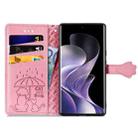 For Xiaomi Redmi Note 14 Pro+ 5G Cat and Dog Embossed Leather Phone Case(Pink) - 3