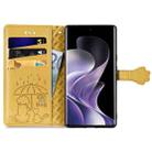For Xiaomi Redmi Note 14 Pro+ 5G Cat and Dog Embossed Leather Phone Case(Yellow) - 3