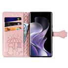 For Xiaomi Redmi Note 14 Pro+ 5G Cat and Dog Embossed Leather Phone Case(Rose Gold) - 3