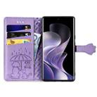For Xiaomi Redmi Note 14 Pro+ 5G Cat and Dog Embossed Leather Phone Case(Purple) - 3