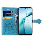 For Xiaomi 15 Cat and Dog Embossed Leather Phone Case(Blue) - 3