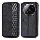 For Xiaomi Redmi Note 14 Pro+ 5G Cubic Grid Pressed Magnetic Leather Phone Case(Black) - 2