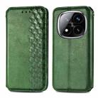 For Xiaomi Redmi Note 14 Pro+ 5G Cubic Grid Pressed Magnetic Leather Phone Case(Green) - 2