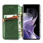 For Xiaomi Redmi Note 14 Pro+ 5G Cubic Grid Pressed Magnetic Leather Phone Case(Green) - 3