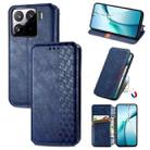 For Xiaomi 15 Cubic Grid Pressed Magnetic Leather Phone Case(Blue) - 1