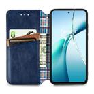 For Xiaomi 15 Cubic Grid Pressed Magnetic Leather Phone Case(Blue) - 3