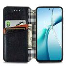 For Xiaomi 15 Cubic Grid Pressed Magnetic Leather Phone Case(Black) - 3