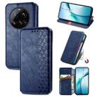 For Xiaomi 15 Ultra Cubic Grid Pressed Magnetic Leather Phone Case(Blue) - 1