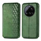 For Xiaomi 15 Ultra Cubic Grid Pressed Magnetic Leather Phone Case(Green) - 2